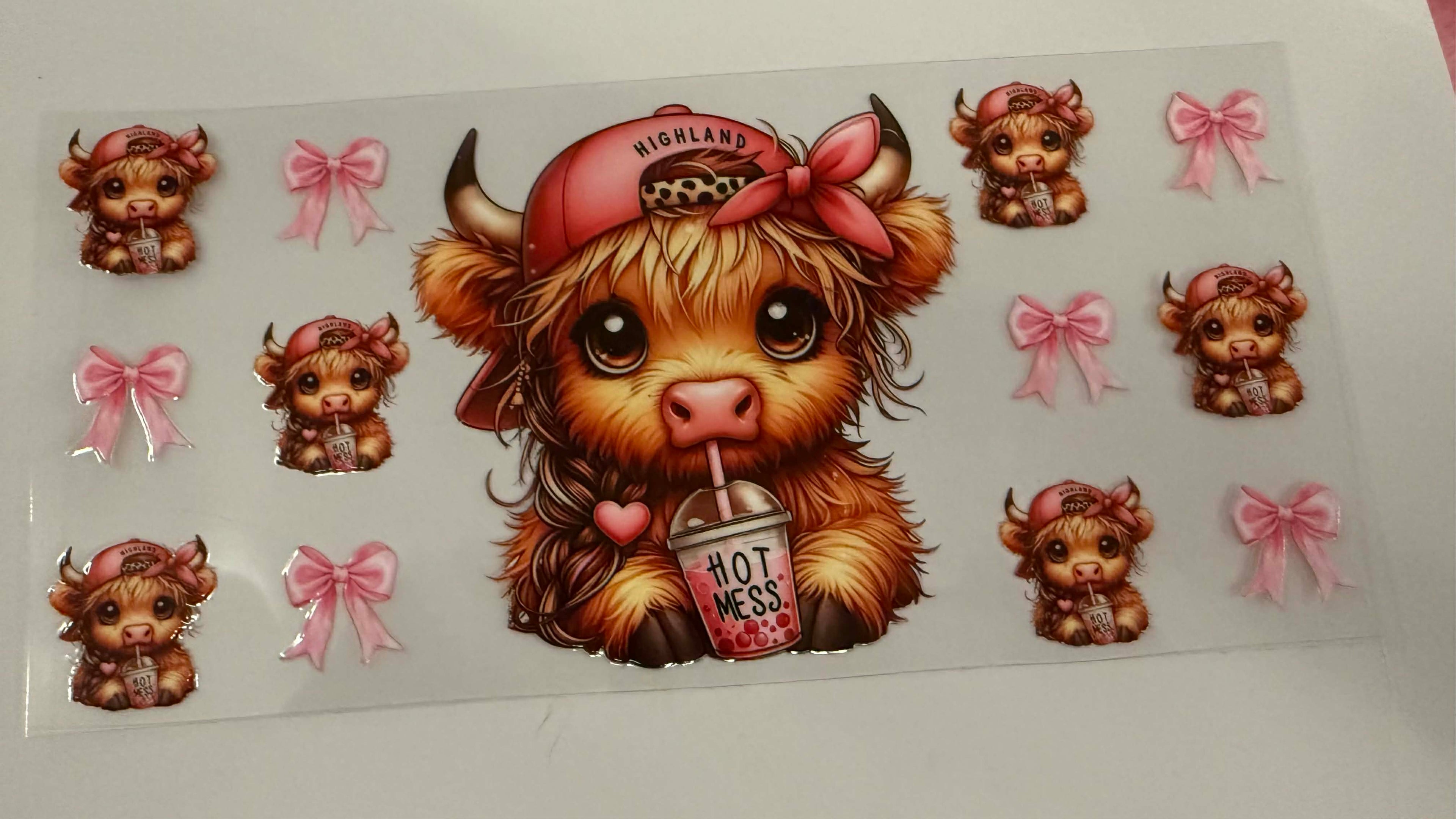 highland cow hot mess
