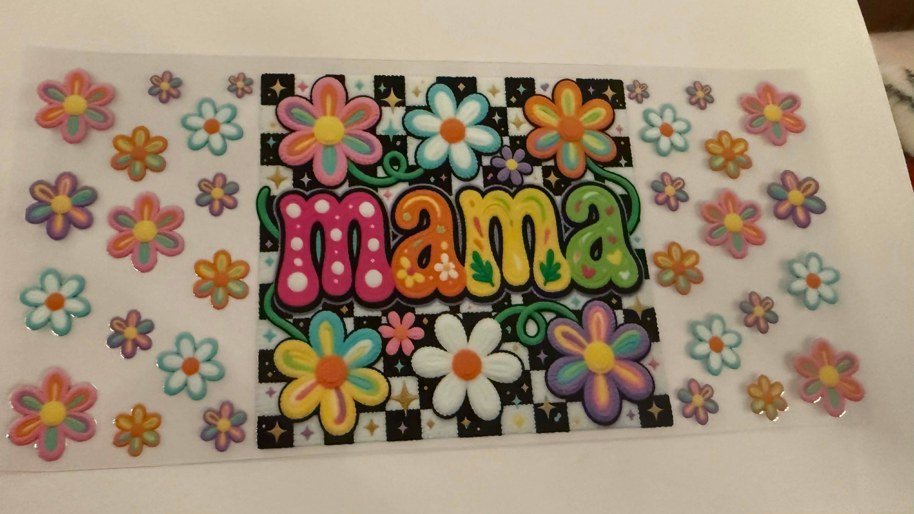 Mama with flowers