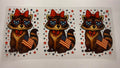red, white and blue racoon